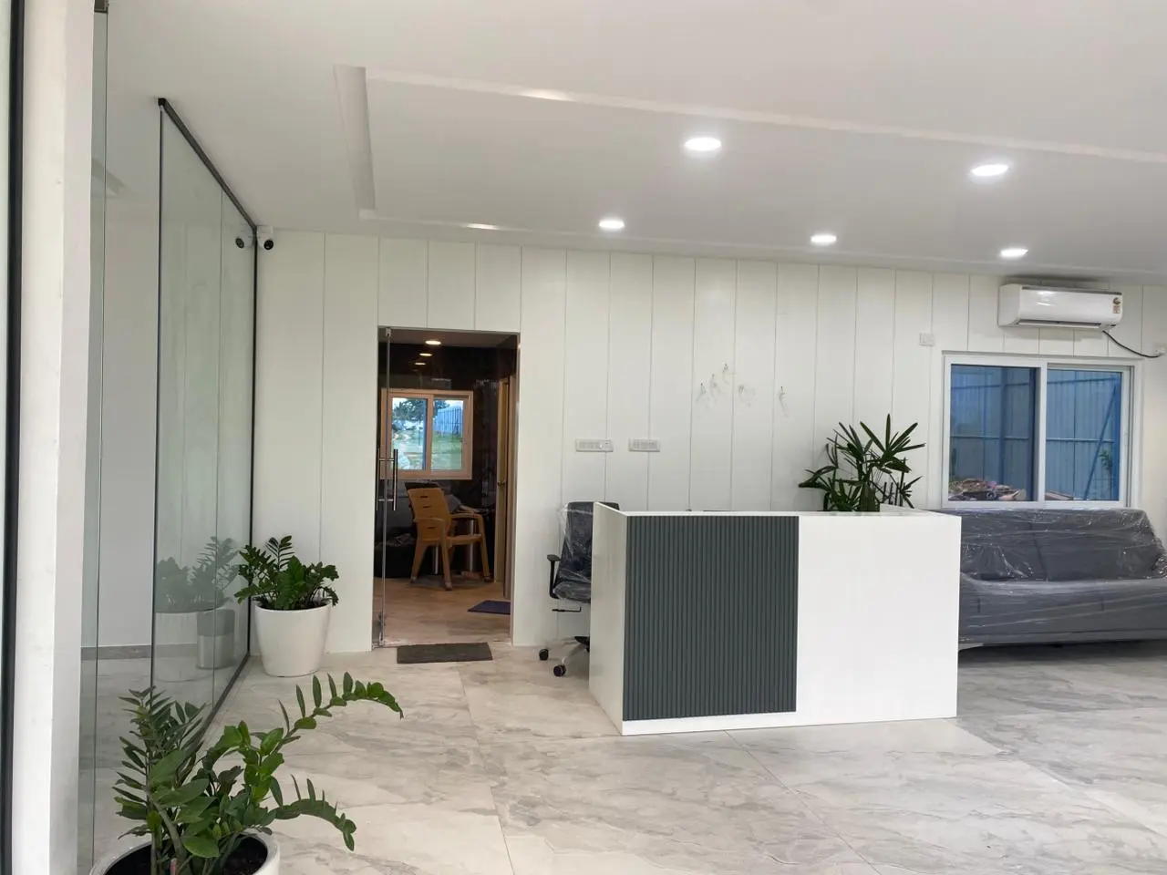 Saman Portable modular office cabin with custom finish